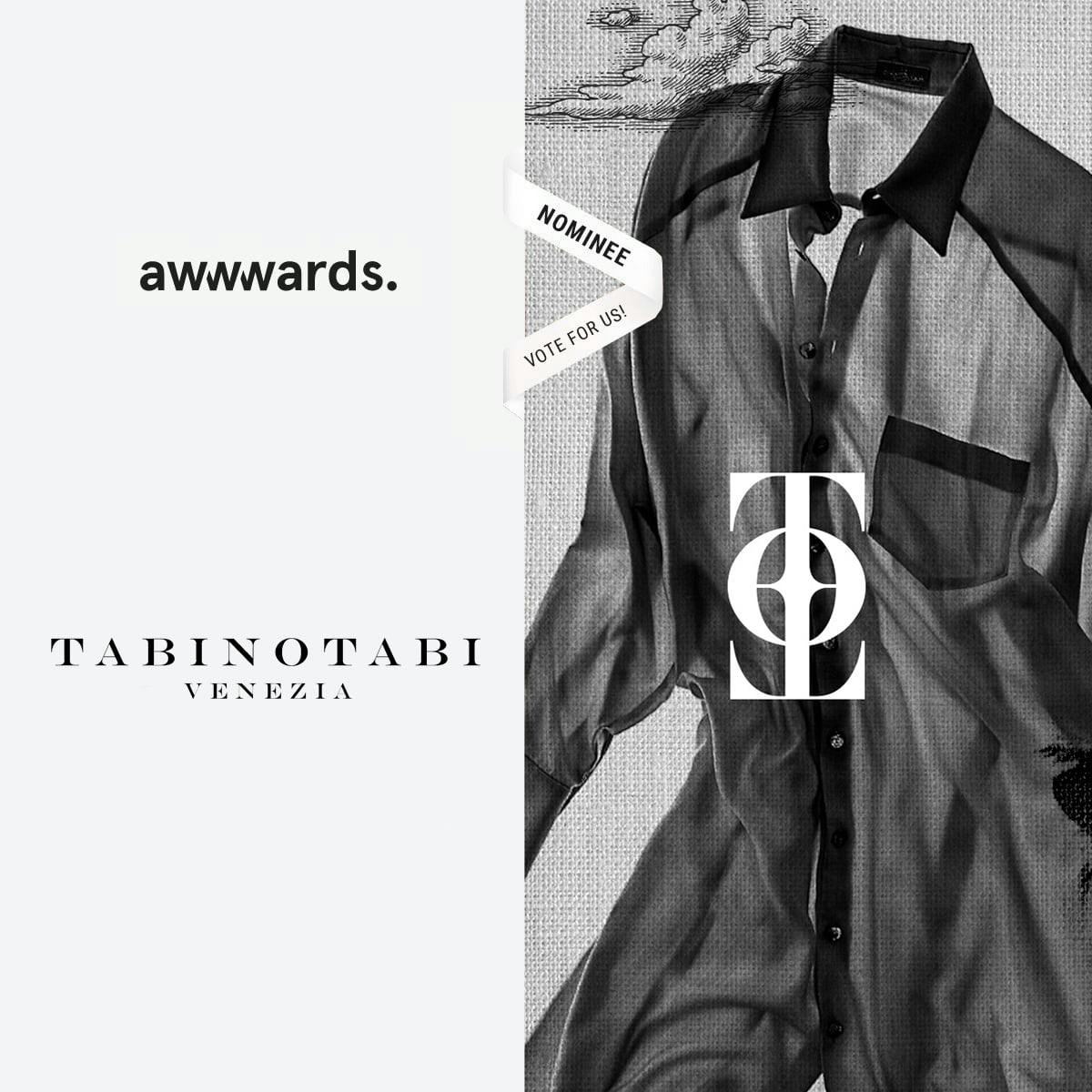 Nomination Awwwards sito Tabinotabi